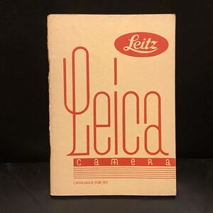 Leitz Leica Camera Catalogue for 1931 ◆ ライカ クラシックカメラ カタログ 戦前 ◆ 英文 全96ページ