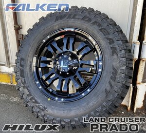 サーフ FJクルーザー プラド ハイラックス タイヤホイール 17インチ Balano ファルケン ワイルドピーク M/T01 265/70R17 4本セット