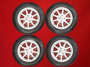 スタッドレス 9スポークタイプ1P+ブリヂストンブリザックVRX2 165/70R14 9/8分山★スイフトなどに！stwt14