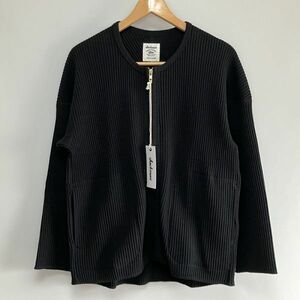 新品未使用/Jackman/WAFFLE ZIP CREW/サイズS/ブラック/日本製/ジャックマン/ワッフル/ジップカーディガン/ワッフルジップクルー