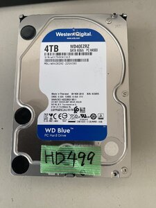 【送60サイズ】 WD WDC WD40EZRZ-22GXCB0 4TB 使用20061時間 3.5インチSATA HDD 中古品