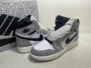 AIR JORDAN 1 RETRO HIGH OG GS エア ジョーダン 1 レトロ ホワイトセメント US4Y 国内正規 未使用 FD1437-052