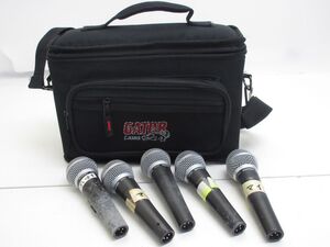 R170-N35-3588 ジャンク GATOR マイクケース SHURE マイクまとめ SM58 現状品1