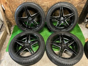 SPORTECHNIC 19インチ 8.5J +45 255/40R19 BRIDGESTONE VRX2 スタッドレス タイヤホイール 4本セット K