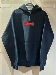 SUPREME 19ss SWAROVSKI BOX LOGO HOODED SWEATSHIRT Mサイズ シュプリーム スワロフスキーボックスロゴフーデッドスウェットシャツ