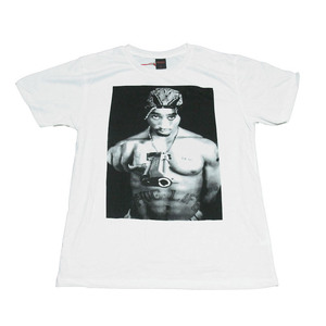 2PAC トゥパック ピストル アメリカ ストリート系 デザインTシャツ おもしろTシャツ メンズ 半袖★M586S