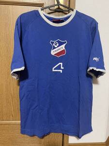 希少！PUMA(プーマ)サッカーフランス代表No.4 ユニフォーム型Tシャツ