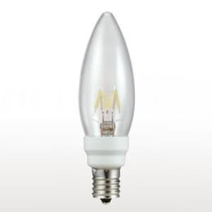 LED電球 シャンデリア形 全光束:50lm 白熱球10W相当 口金:E17 LDC1L-G-E17/8/27/3