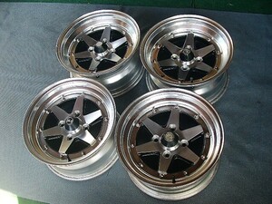 ★当時物！★SSR ロンシャン XR-4 15インチ 7.0J/7.5J 4穴 PCD114.3 Bタイプ★深リム！希少サイズ ４本★旧車 AE86 GX71★スピードスター