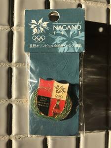 【未開封】コカ・コーラ ピンバッジ 長野オリンピック 公式ライセンス商品 未開封 未使用 長野五輪 1998年 コカコーラ