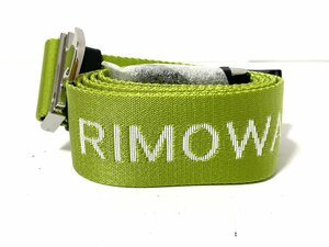 【未使用品】RIMOWA　リモワ　ストラップ　グリーン　シルバー金具