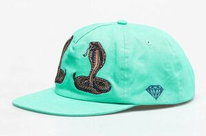 USA正規品 ダイヤモンドサプライ Diamond Supply Co. スナップバックキャップ 帽子 コブラ 蛇柄 DMNDブルー ストリート LA