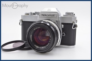 ★極上美品★ ニコン Nikomat EL＋NIKKOR-S.C Auto 50mm F1.4 非Ai 前キャップ&レンズフィルター付 ニコンF★完動品★ 同梱可 #sh248