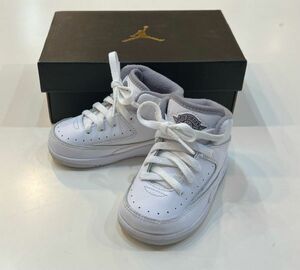 6789　Nike TD Air Jordan 2 White and Cement Grey　ナイキ TD エアジョーダン2 ホワイト アンド セメントグレー(キッズ)　11cm　箱付