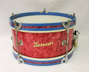 昭和レトロ 木製マーチングドラム ZEN-ON スネアドラム 小太鼓 当時物