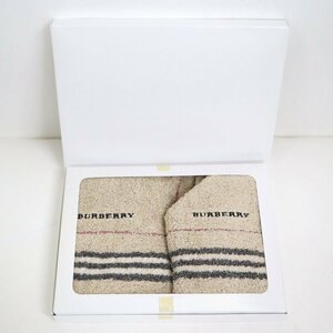 【BURBERRY/バーバリー】フェイスタオル ウォッシュタオル 2点セット ハンカチ タオル 未使用/is0425