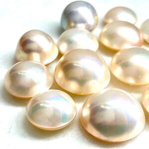 1円〜!!≪マベパールおまとめ152ct≫j 約30.4g mabe pearl パール 半円真珠 ジュエリー jewelry ルース 裸石 宝石 w4ま93