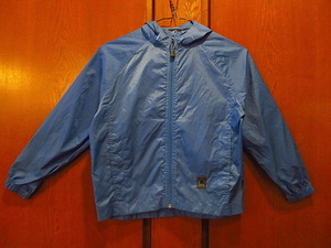 SIERRA DESIGNS黒タグキッズナイロンジップアップパーカ青size S●201022f12-k-jk古着シェラデザイン子供服ジャケットパーカーアウトドア