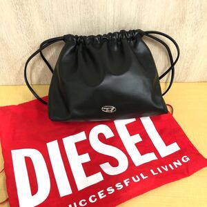 保存袋付き★【DIESEL】ディーゼル★ ショルダーバッグ 黒 ブラック 巾着 2way x10033 clou-d crossbody 11