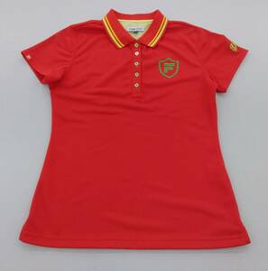 FILA/フィラ　レディースゴルフ半袖ポロシャツ　Lサイズ　レッド