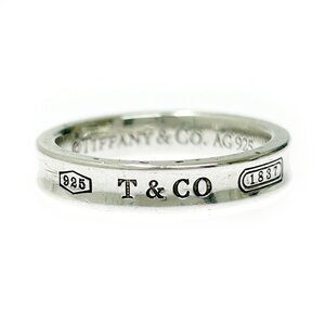 【1円スタート】TIFFANY & Co. ティファニー シルバー ナロー 1837 4.3g 925刻印 指輪 リング 369601