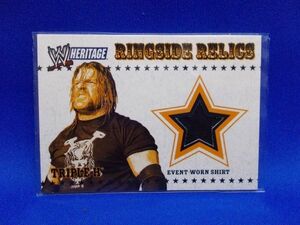 Triple H トリプルH Hunter Hearst Helmsley event worn shirt WWE HERITAGE topps 2005 RINGSIDE RELICS トレーディングカード