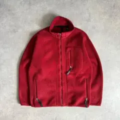 patagonia fleece jacket red