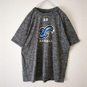 UNDER ARMOUR アンダーアーマー Tシャツ ストレッチ 野球 グレー L