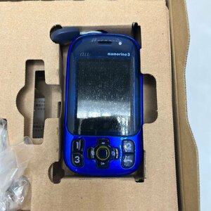 ＝M＝【美品】 mamorino3 マモリーノ3 ブルー キッズケータイ KYOCERA 昭和レトロ KYY05SLA ＝B-240201