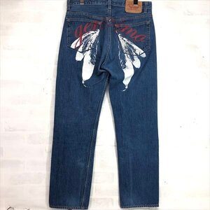 LEVIS リーバイス 501 geronimo ジェロニモ バックペイント加工 デニムパンツ SIZE: W32 L34 インディゴ MH632024050717