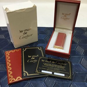 【未使用/CH】Cartier カルティエ ライター 未開封　 ゴールド 喫煙具 たばこグッズ ケース付 RS0705/01370