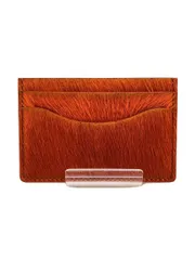 Hender Scheme カードケース レザー オレンジ レディース QN-RC-CDH hairy cardholder