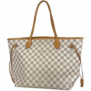 ルイ・ヴィトン Louis Vuitton ネヴァーフル MM ショルダーバッグ トートバッグ ダミエアズール ブロン(ホワイト) N51107 中古