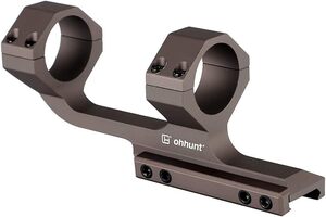 砂の色 ohhunt スコープマウント 30mm マウントリング ピカティニー 一体型 光学オフセットカンチレバーピカティニースコ