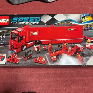 組み立て済美品　 LEGO SPEEDチャンピオンズ　 F14 フェラーリ トラック