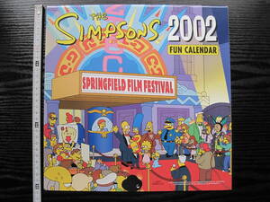 The Simpsons 2002 FAN CALENDAR by Matt Groening アニメ ザ・シンプソンズ カレンダー 映画パロディ