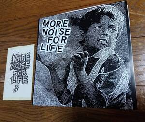 ◆MORE NOISE FOR LIFE　レコード　ステッカー付◆90年代ハードコア　