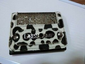 DRESSCAMP パスケース レオパード カウスキン #59-11A30802 定価24000円 ドレスキャンプ