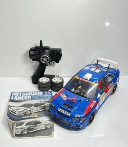 ● コレクター必見 TAMIYA タミヤ MITSUBISHI LANCER 三菱 ランサー エボリューションⅣ ラジコン ジャンク品 my182