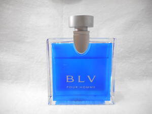 ◇BVLGARI　ブルガリ BLV　ブルー プールオム オードドワレ BLV POUR HOMME 100ml (残7割）香水　USED品　箱無し