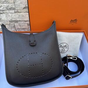 HERMES エルメス　エブリン3PM トロワ　ショコラ　ショルダーバッグ　ゴールド金具　保存袋付き