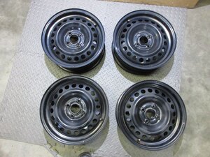 7987S3○　15×6J PCD100 4H ホンダ純正 鉄ホイール グレイス シャトル フィット・ハイブリッド 4本 T5B K4【本州四国九州送料無料】　