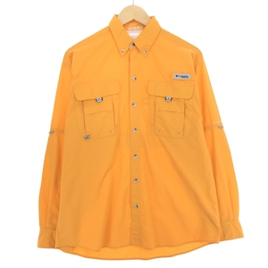 古着 コロンビア Columbia PFG ボタンダウン 長袖 フィッシングシャツ メンズL /eaa451017