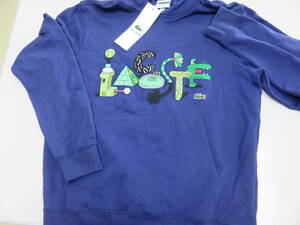 ラコステ Lacoste メンズ パーカー トップス X Jeremyville chest logo hoodie in navy ネイビー　海外限定