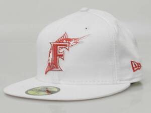 New Era ニューエラ MLB Florida Marlins フロリダ マーリンズ Classic Logo Fitted キャップ Size 7 1/4.