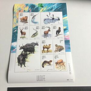 中国 小型シート 野生動物 切手シート@3206