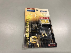 新品未使用 エーモン工業 ２４Kメッキ G-ヒューズ 25A 2595