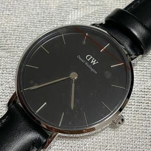 ダニエルウェリントン Daniel Wellington DW00600180 ブラック×シルバー　レディース　32mm 新品未使用　長期保管品　電池交換済み