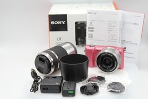 SONY α5000 ダブルズームレンズキット(ピンク／デジタル一眼)