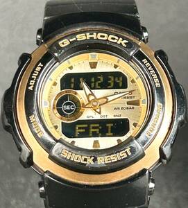 美品 CASIO カシオ G-SHOCK ジーショック G-SPIKE Gスパイク 腕時計 G-300G-9A クオーツ アナデジ ホワイト 電池交換済み 動作確認済み